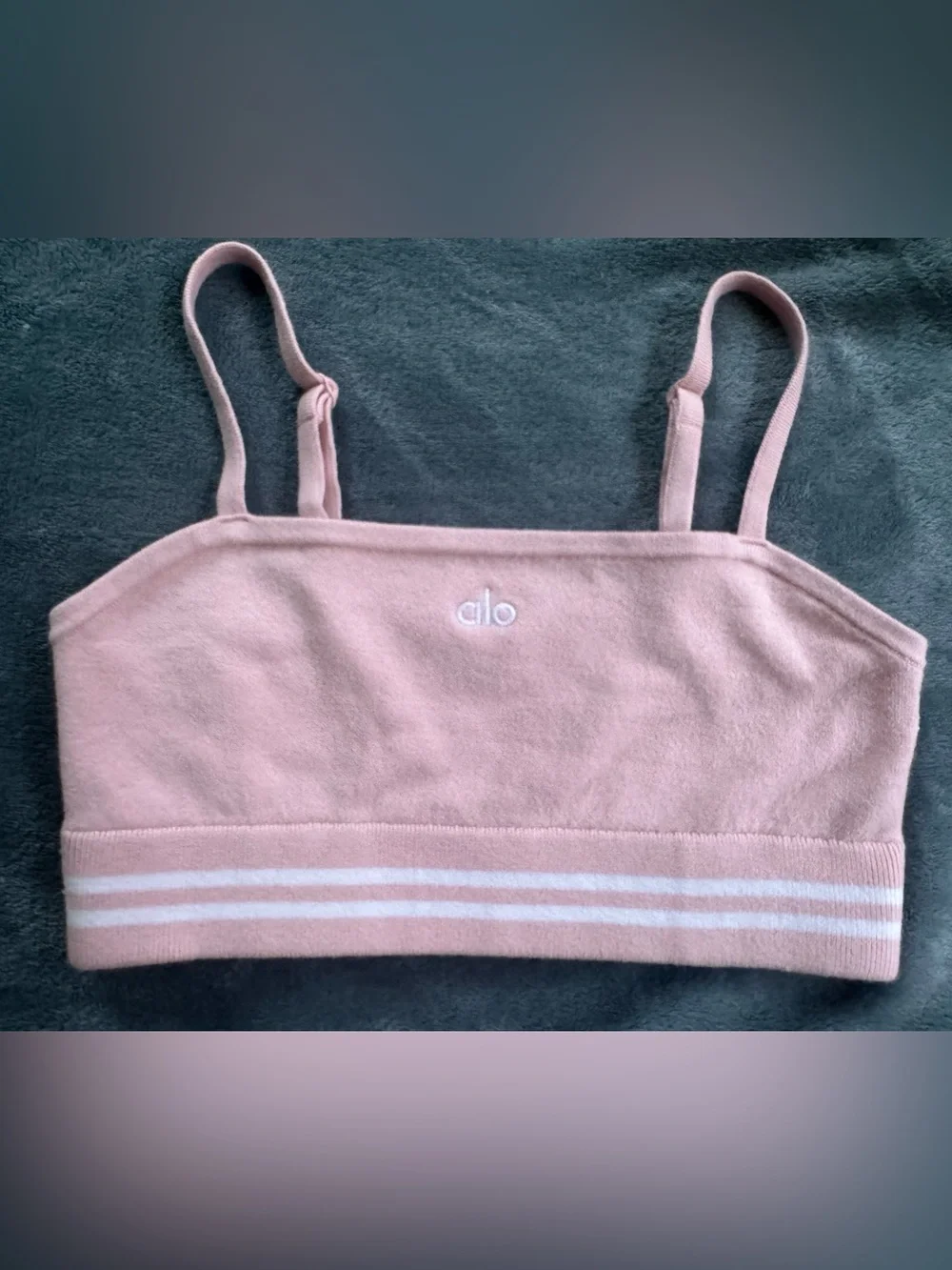 ULTRA RARE Alo Yoga NWOT XS sample/development bralette appears to be Ballet